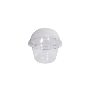 VASO CON TAPA DOMO CUPCAKE 9 ONZAS