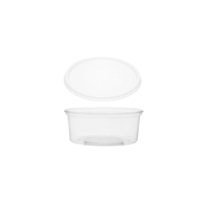 ENVASE TRANSPARENTE DE PLÁSTICO 6 ONZAS