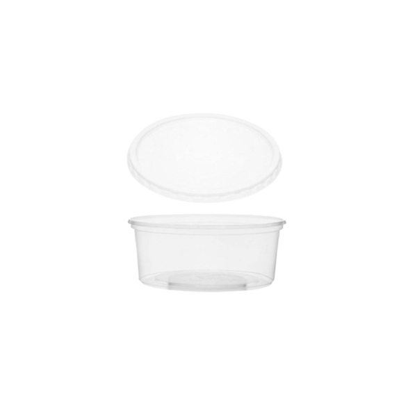 ENVASE TRANSPARENTE DE PLÁSTICO 6 ONZAS