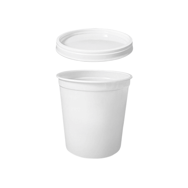 ENVASE BLANCO DE PLÁSTICO 1 LITRO