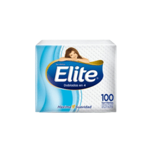 SERVILLETAS ELITE DOBLADAS EN 4 (100 UND)